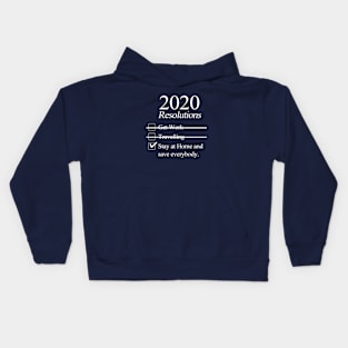 2020 Resolutions T-Shirt Kids Hoodie